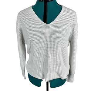 Express Cream Waffle Sweater- size M